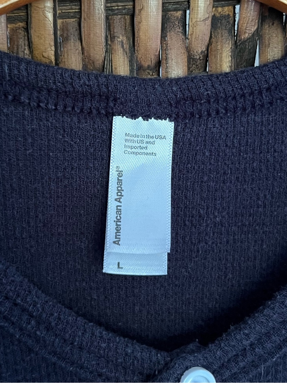 L American Apparel Cotton Blend Thermal Long Sleeve - Picture 3 of 5